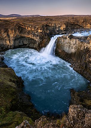 Aldeyjarfoss waterfall, part of the Skjlfandafljt river, north Iceland, Europe